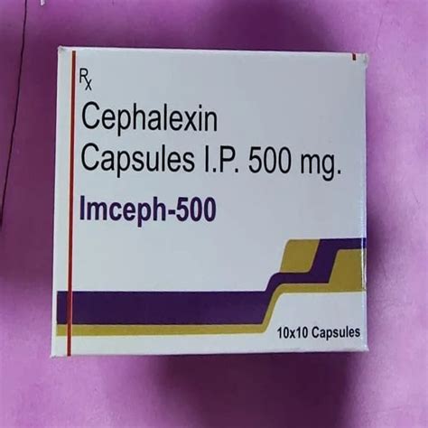 Cephalexin Capsules Ip 500 Mg At Rs 1200 Box Tiruppur ID 2851735356162