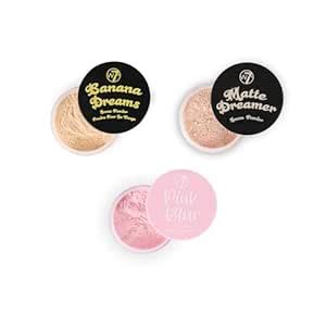 Amazon W7 Loose Face Powder Trio 3 Piece Set Banana Nude