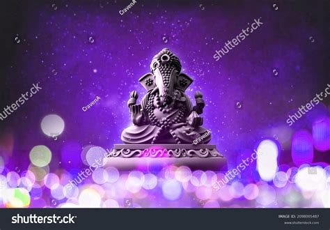 Selective Focus On Statue Lord Ganesha Stock Photo 2098005487