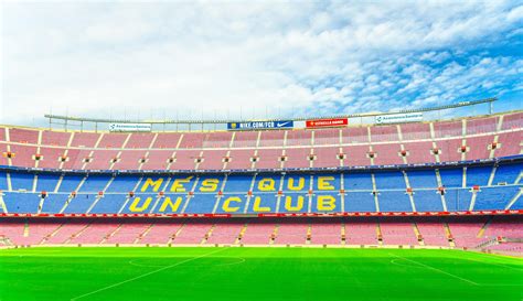 Barcelona, Spain, March 14, 2019 Camp Nou is the home stadium of ...