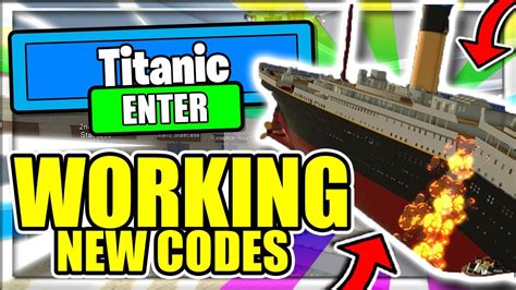 All New Secret Op Working Codes⚓️ Roblox Titanic ⚓️ Youtube