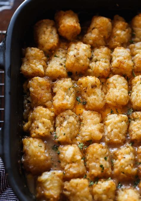 Easy Cheesy Tater Tot Casserole Recipe Cookies And Cups