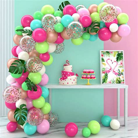 Kit De Arco De Guirnalda De Globos Hawaianos Tropicales Globo De Baby