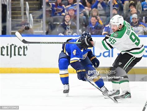 Dallas Stars center Matt Duchene takes a shot on goal with pressure ...