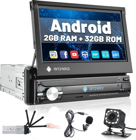 Hikity 2 32G Android Radio Coche 1 DIN GPS WiFi Mirror Link EQ DSP