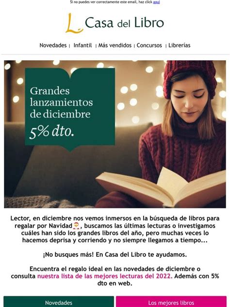 Casa Del Libro ES Lector Los Mejores Libros Del 2022 Y Novedades De