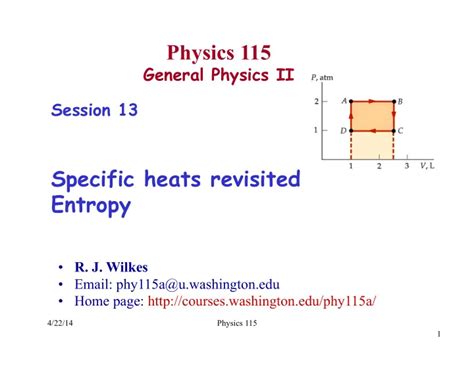 physics  general physics ii session  specific heats