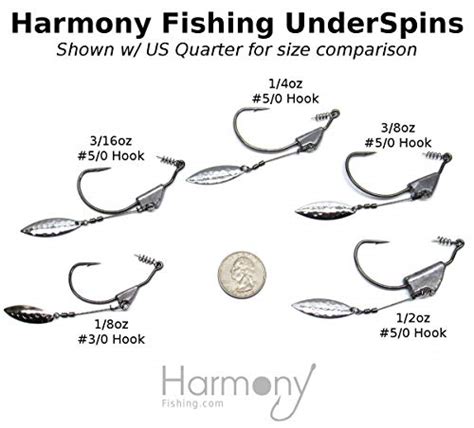 Harmony Fishing Razor Series Underspin Swimbait Hooks Pack W