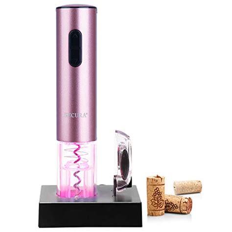 Secura Electric Wine Opener Automatic Electric Wine Bottle Corkscrew Opener With Foil Cutter