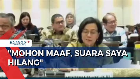 Kena ISPA Suara Menteri Keuangan Sri Mulyani Serak Hilang Saat Rapat