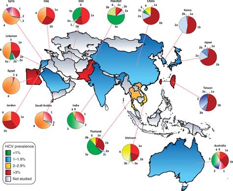 Hepatitis C virus prevalence among adults and genotype distribution in... | Download Scientific ...