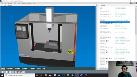 Programación con código G en CNC Simulator YouTube