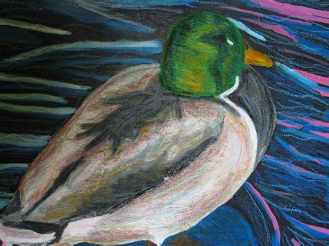 Mixed Media Duck Painting from College | Megan Coyle: Artist & Illustrator