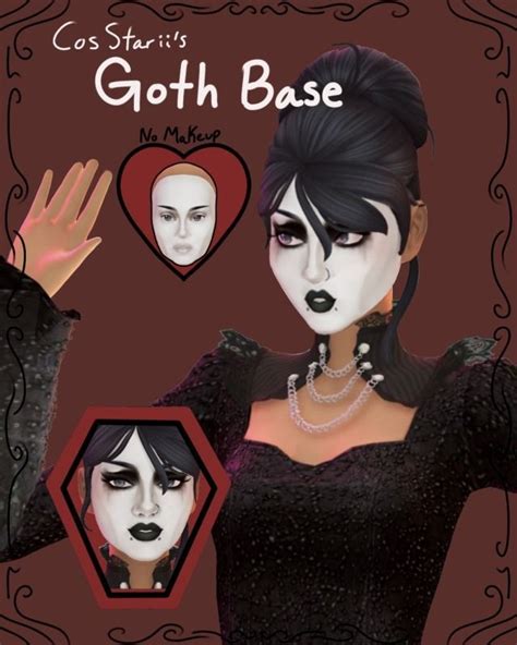 Goth Base Face Paint The Best Goth Makeup For Beginners Sims 4 Cc