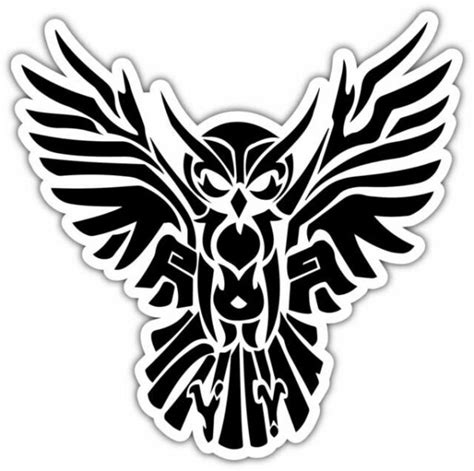 Illuminati Owl Symbol Tribal Car Bumper Window Vinyl Sticker Decal X