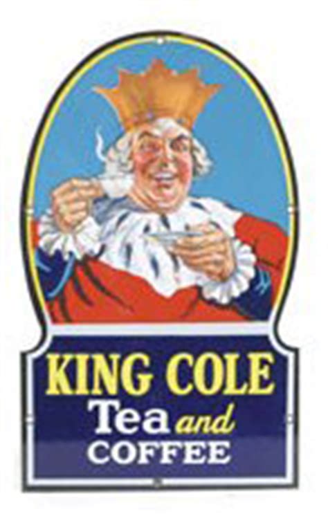 King Cole Tea and Coffee Porcelain Sign