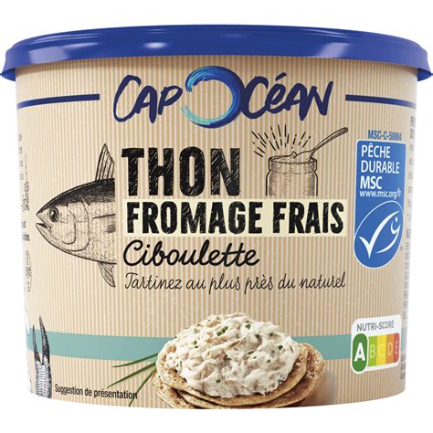 CAP OCEAN Rillettes De Thon Au Fromage Frais Et Ciboulette MSC 140g Pas