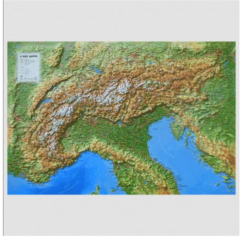 L Arc Alpin En Relief Dmap Carte En Relief