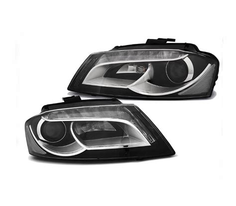 Koplampen Audi A3 8P Xenon Look REAL DRL Onlinecarstyling