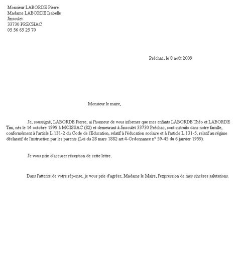 Exemple De Lettre De Demande D Autorisation D Exercer Une Activit