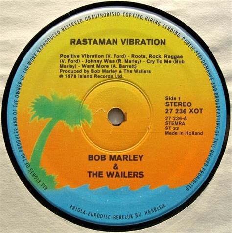 Bob Marley The Wailers Rastaman Vibrations Diverse Titel Lp