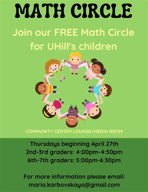 Every Thursday Free Math Circle University Hills