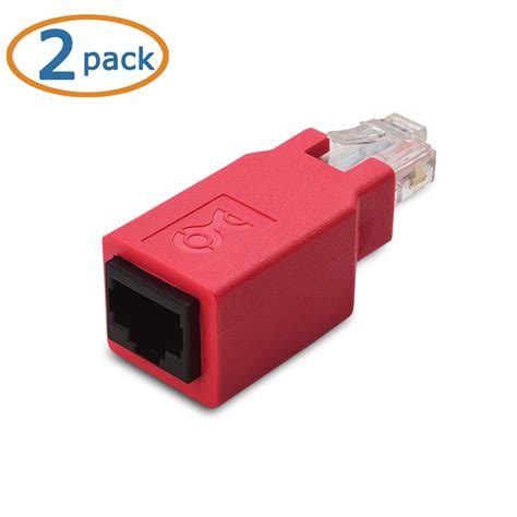 2-Pack Cat6 Ethernet Crossover Adapter