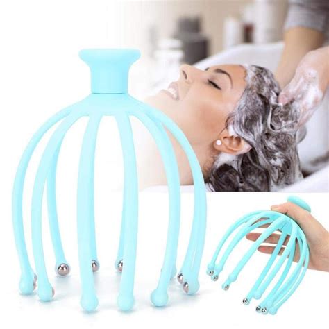 Octopus Head Massager Octopus Scalp Stress Relax Spa Healing Alloy