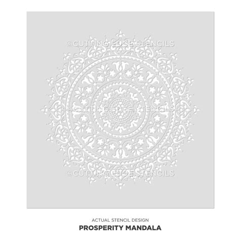 Prosperity Mandala Stencil For Walls Mandala Wall Stencil Etsy