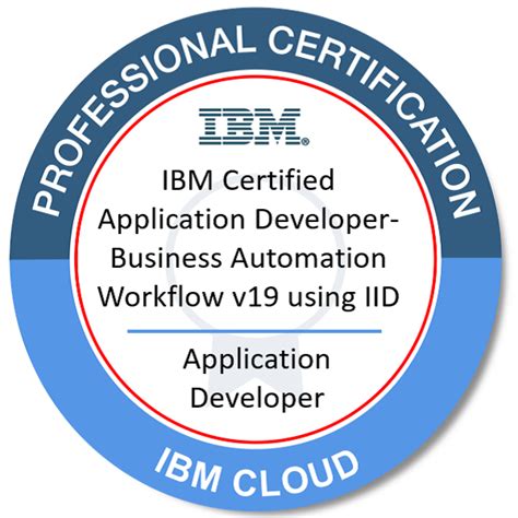 IBM Certified Application Developer Business Automation Workflow V19