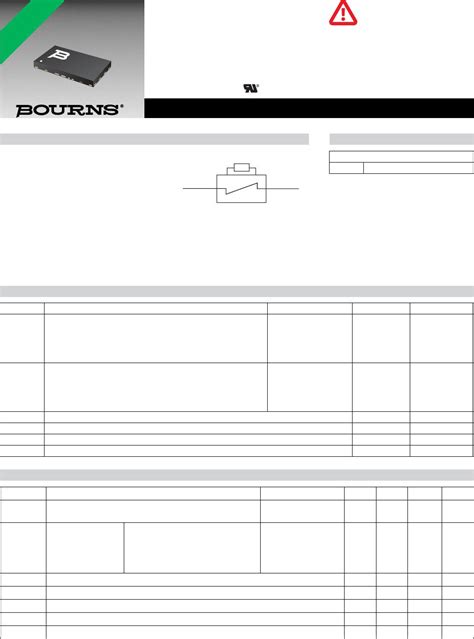 Tbu Cx Series Datasheet By Bourns Inc Digi Key Electronics