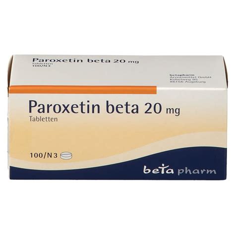 Paroxetin Beta Mg St Mit Dem E Rezept Kaufen Shop Apotheke