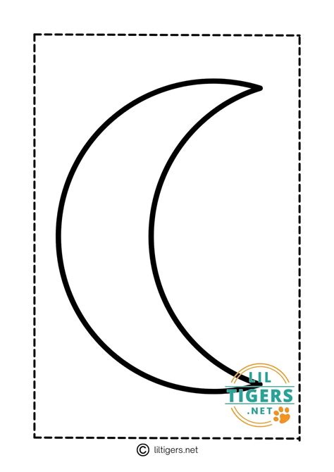 Free Printable Moon Templates Lil Tigers Lil Tigers Free Printable