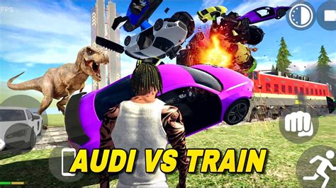 20 Audi Cars Vs Train Indian Bikes Driving 3d Beamng Drive YouTube