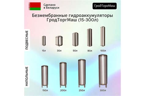 Гидроаккумулятор безмембранный ГА-30 (30 л) Гродторгмаш 400215 ...