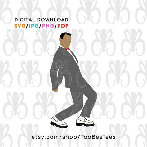 Pee Wee Herman Tequila Dance Svg Cut Files  Instant Download Etsy