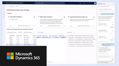 New Microsoft Copilot Capabilities In Dynamics 365 Supply Chain