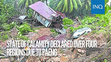 State Of Calamity Declared Over Calabarzon Bicol Western Visayas