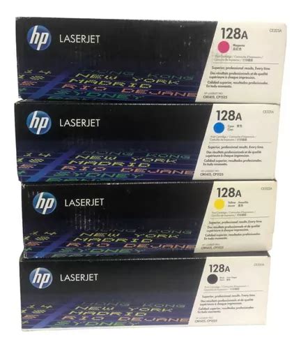 Pack Kit Hp 4 Toner 128a Bk Y Colores