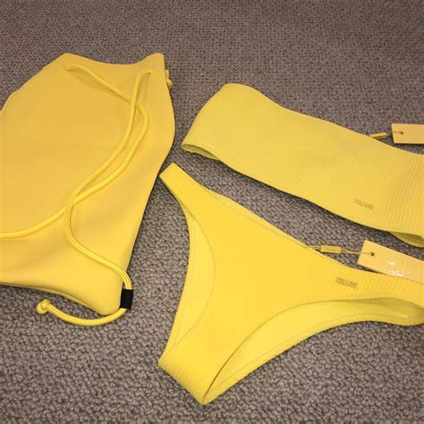 TRIANGL BIKINI BRAND NEW Pineapple Crush Yellow Depop