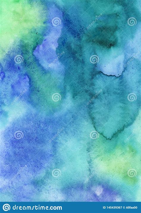 Watercolor Abstract Background Hand Painted Texture Watercolor Stains