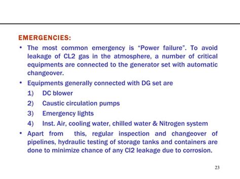 Safety in chlorine ppt