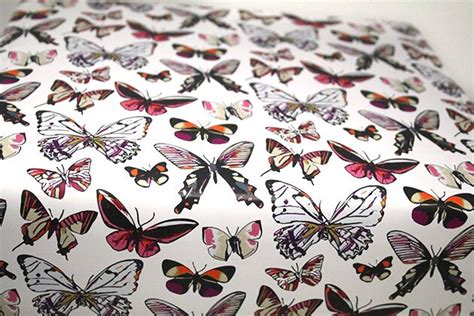 Butterfly Wrapping Paper Set Of 3 Sheets Custom Design Paper A Portion