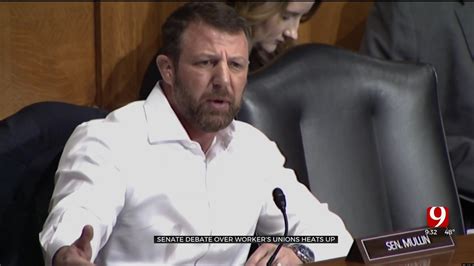 US Sen. Markwayne Mullin Gets In Heated Debate Over Unions During ...