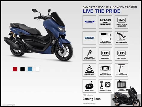 Yamaha All New NMAX Non ABS Tanpa Fitur Keyless Traction Control Dan