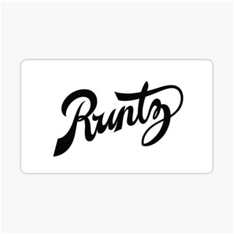 Runtz Logo Sticker For Sale By Yonworld Redbubble