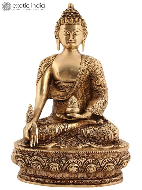 13 Tibetan Buddhist God Medicine Buddha In Brass Brass Statue