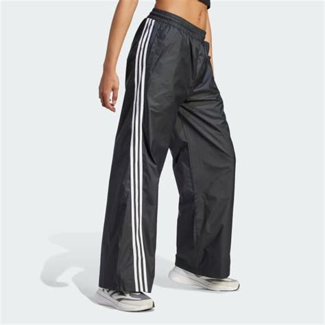 Adidas Future Icons 3 Stripes Woven Pants Black Womens Lifestyle