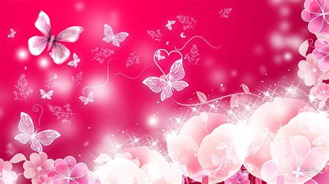 Pink White Butterflies Pink Butterfly Hd Wallpaper Peakpx