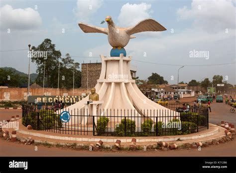 Central African Republic, Bangui, Downtown, Monument of Peace Stock ...